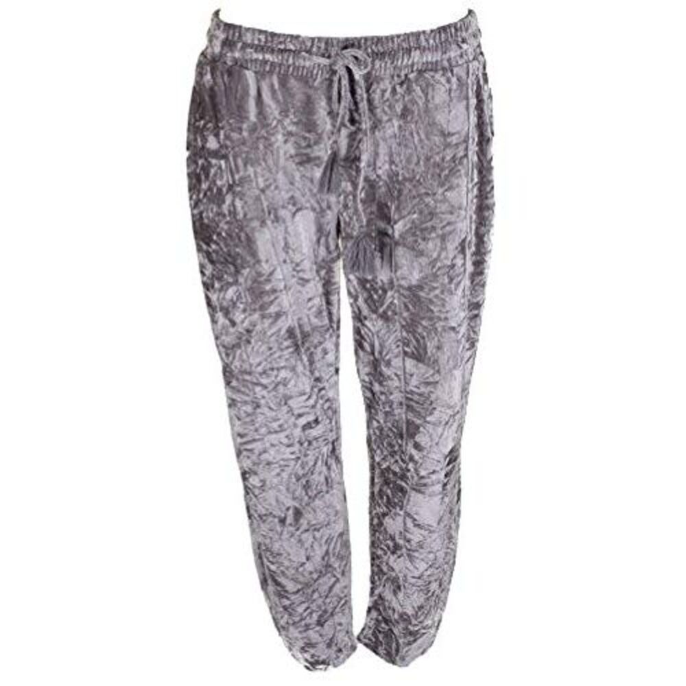 American Rag Silver Drawstring Velvet Tulip-Leg Pants
